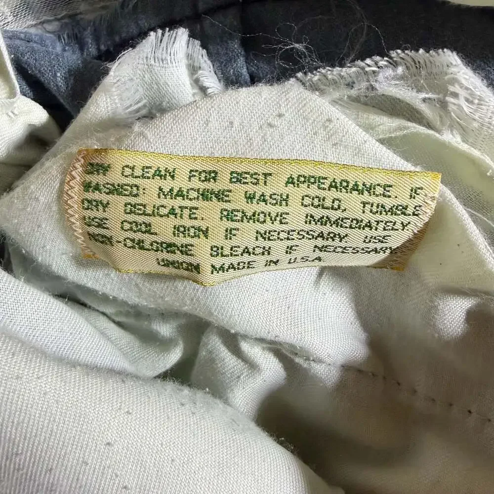 Vintage L.L. Bean Men's Dark Green Corduroy Trousers Made in USA